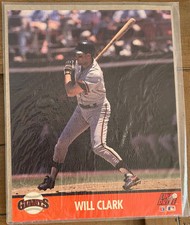 SEALED Will Clark Giants Line Drive Action Photos; MLB 1991 8x10