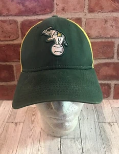 Oakland Athletics Baseball Hat Trucker Fitted S/M New Era 39Thirty Throwback - Picture 1 of 6