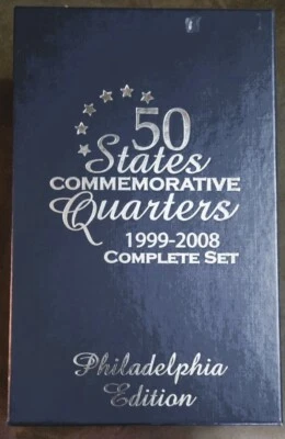 Philadelphia Edition 50 States Commemorative Quarters Complete 10 Set 1999-2008 - Image 1 of 4