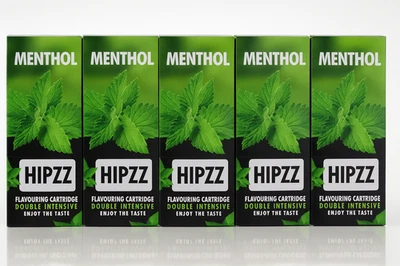 HIPZZ Menthol Aromakarten 100 Stück (5x20) • Double Intensive Aroma Cards