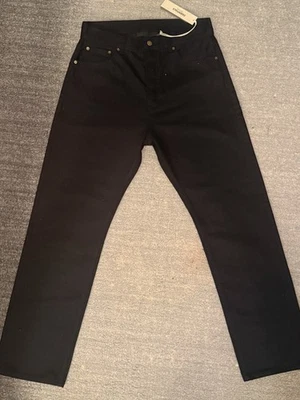 Nuevos pantalones de mezclilla 32x30 negros Fear God Essentials 5 bolsillos Foto 1 de 4