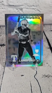 2024 Topps Chrome Baseball #122 Wyatt Langford RC Negative Refractor card ROOKIE - Picture 1 of 10