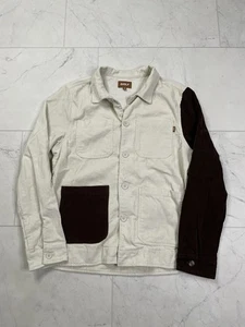 Chaqueta GOLF WANG OFWGKTA Pana 4 Bolsillos Bloque de Color Beige Marrón Talla Mediana - Imagen 1 de 12