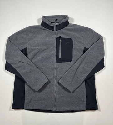 Chaqueta Nike ACG Para Hombres XL Gris Negra Térmica Cremallera Completa Polar Bolsillo en el Pecho Exterior Foto 1 de 4