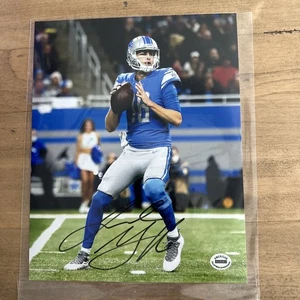 DETROIT LIONS JARED GOFF SIGNED/AUTOGRAPHED 8 X 10 PHOTO W/COA - Bild 1 von 4