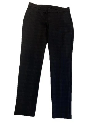 Kut from the Kloth Size 12 Pants Donna Ankle Cropped Skinny Black Plaid Stretch - Image 1 of 4