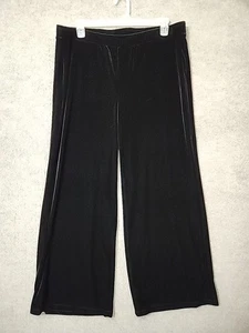 Pantaloni Chicos Travelers velluto gamba larga donna 3 US 16 neri pull on NUOVI - Foto 1 di 7