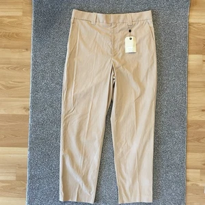 Rag & Bone Women’s Claud Trouser Pant Size 14 Natural Beige Cotton NWT (Viscose) - Picture 1 of 12