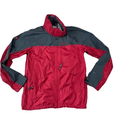 Marmot Jacket Red Gray Mens Size Large J 5465-1-MPT Hood Rain M11 - Image 1 of 4