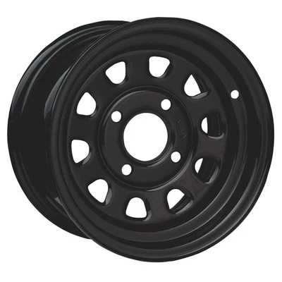 4/110 ITP Steel Wheel 12x7 2.0 +5.0 Black For Bombardier Rally 200 2x4 2003-2006 - Image 1 of 4