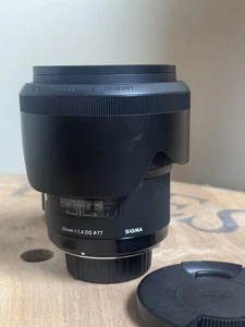 Sigma 50mm F1.4 DG HSM Art Lens for Nikon With Orig. Sun Cap+ UV FILTER-MINT! - Picture 1 of 6