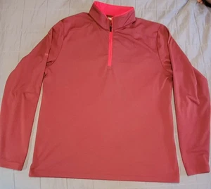PING SensorCool Quarter Zip Pullover BURGUNDY Large Golf Shirt Mens Long Sleeve - Picture 1 of 14