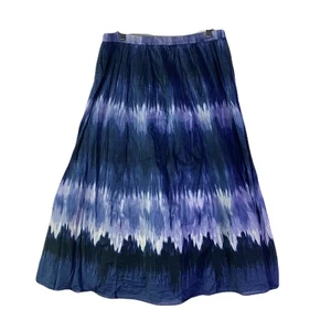 Chico’s Blue Tye-Dye Midirock Damen Übergröße 1 - Bild 1 von 8