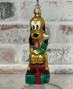 1996 Christopher Radko Pluto Noel 5,5" Weihnachtsschmuck Disney - Bild 1 von 9