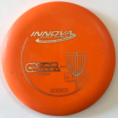 Innova DX Aviar 146g Lightweight Penned Orange Putter Golf Disc Old Run Used - Image 1 of 4