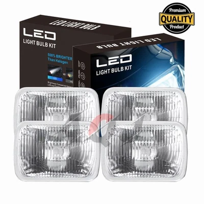 4 faros LED haz sellado alto/bajo para camioneta Chevrolet C3500 1988-1991 Foto 1 de 4