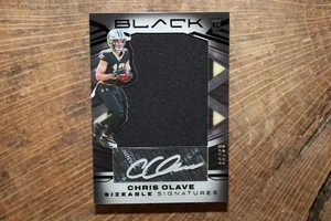 2022 Panini Black Chris Olave Sizeable Signatures Auto Card 9/99 - Bild 1 von 2