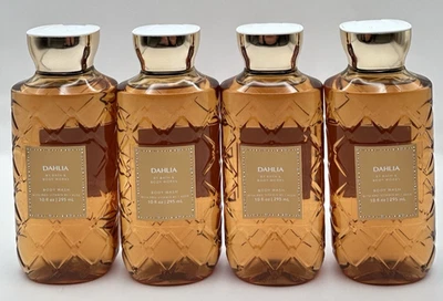 NUEVO Bath and Body Works Dahlia Body Wash 10 OZ Botellas Juego de 4 BBW Aloe Foto 1 de 3