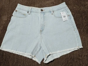 Women’s Cut-Off Jean Shorts Volcom Size 28 Blue Denim Raw Hem Booty Shorts Beach - Picture 1 of 4