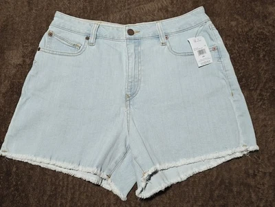 Women’s Cut-Off Jean Shorts Volcom Size 28 Blue Denim Raw Hem Booty Shorts Beach - Image 1 of 4
