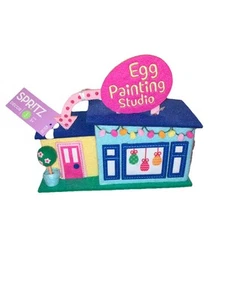 Spritz Egg Painting Studio Easter Decor New With Tags Egg, Bunny, And Chick - Picture 1 of 8