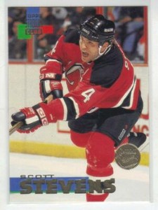 S.STEVENS 94-95 STADIUM CLUB #4 W/ SUPERTEAM REDEEMED CONFERENCE WINNER STAMP