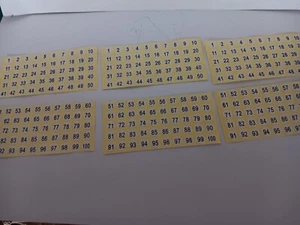 Corgi or Dinky 1/43 scale racing number roundels 10mm diameter - Picture 1 of 3