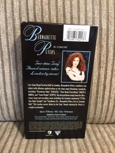 Bernadette Peters in Concert VHS): 1998 Royal Festival Hall Live VHS Acorn 1998 - Picture 1 of 1