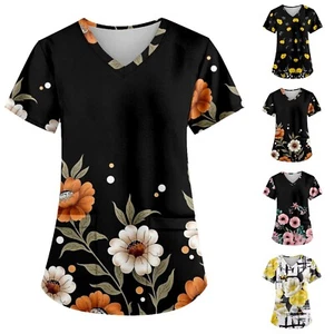 Women T Shirts Classic Summer Loose Dressy Fashion Basic Tops - Picture 1 of 15