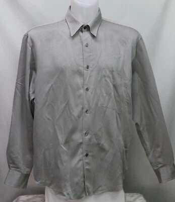 Natural Issue Men's Button Down Shirt Long Sleeve Gray Size L - Изображение 1 из 4