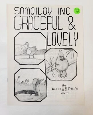 EASY PUNCH Graceful And Lovely Iron-On Transfer Patterns Book - Image 1 of 3