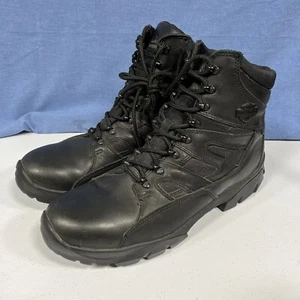 HARLEY DAVIDSON Black Biker Lace Up Ankle Boot Men 11.5 Tactical NICE! - Picture 1 of 10