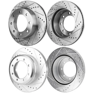 Front & Rear Brake Disc Rotors for F450 Truck F350 Ford F-450 Super Duty F-350 - Picture 1 of 12