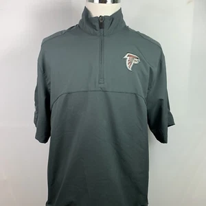 Atlanta Falcons / NFL OnField Apparel Nike DriFit 1/4 Zip Short Sleeve Pull Over - Picture 1 of 8