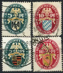 Germania 1925-26 stemmi regionali usati (SC# B12-13, B15-B16) - Foto 1 di 1