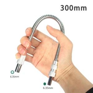 1/4" Extension Screwdriver Drill Flexible Shaft Bit Holder Connecting Link 300mm - Picture 1 of 1