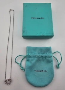 Tiffany & Co. Collar + Colgante Zafiro Rosa + Corazón Diamante Platino PT950 - Imagen 1 de 16