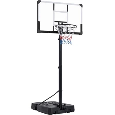 Basketball Hoop Goal Outdoor Portable Basketball Court Indoor 10ft Height Adjust - Image 1 of 4
