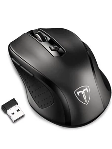 Wireless Mouse for Laptop, 2.4G Mouse Ergonomic Computer Mouse with USB Receiver - Picture 1 of 4