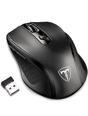 Wireless Mouse for Laptop, 2.4G Mouse Ergonomic Computer Mouse with USB Receiver - Image 1 of 4