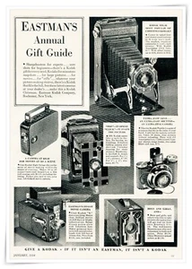 Anuncio impreso Eastman Kodak guía de regalos anuales anuncio vintage 1934 - Imagen 1 de 4