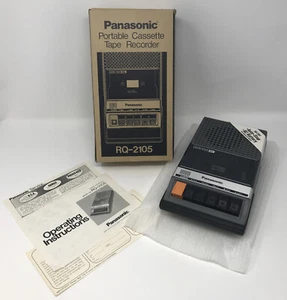 Panasonic Portable Cassette Tape Recorder RQ-2105 Vintage New - Picture 1 of 6