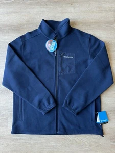 COLUMBIA Pile Termico Uomo Hot Dots III Full Zip Taglia XXL - Blu Navy - Foto 1 di 17