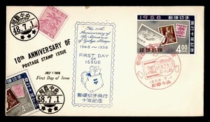 DR WHO 1958 RYUKYU JAPAN FDC STAMP ANIV CACHET m30655 - Bild 1 von 2