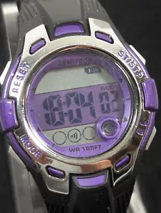 Armitron Unisex Pro Sport Digital Day Date Alarm Timer Silicone Band Watch 7.5In - Picture 1 of 5