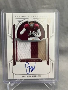 Parche automático de 3 colores Panini National Treasures Johnny Wilson 2024/39 Eagles ¡FSU! - Imagen 1 de 3