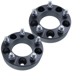 (2) 1.5" 5x5 to 5x5 Wheel Spacers Adapters 14x1.5 Fits 1988-1999 Chevy C1500 - Picture 1 of 3