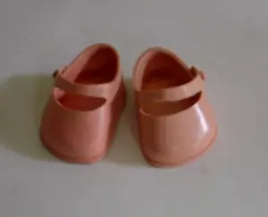 Pair Of 1950's Vintage Vogue Ginnette Pink Shoes-Fully Marked - Picture 1 of 3