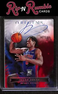 Autógrafos de novato 2022-23 Origins Jalen Duren rojo/99 #RA-JDR - Imagen 1 de 2