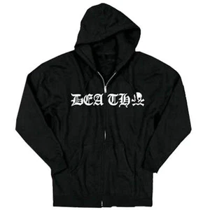Death Skateboards Old English Zip Hoodie | Black - Picture 1 of 5
